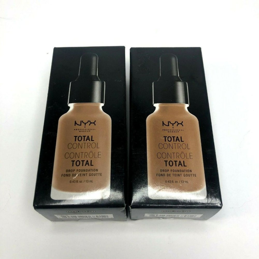 2 NYX Total Control Drop Foundation Deep Sable TCDF18 New - Picture 1 of 5